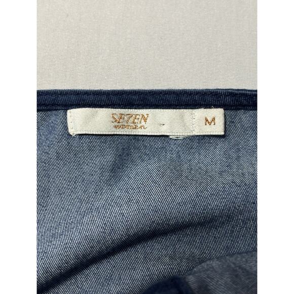 Se7en Women's M Soft Denim Jumpsuit Lightweight Y2K 90's Festival Summer Casual - Picture 4 of 7